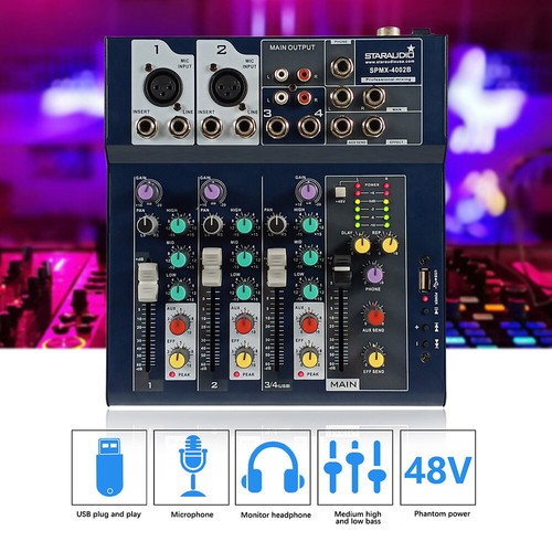 4ch audio live - mixer, dj